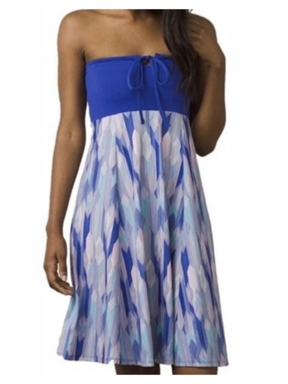 PrAna Solana Convertible Midi Dress Large Stretchy Travel Casual Activewear